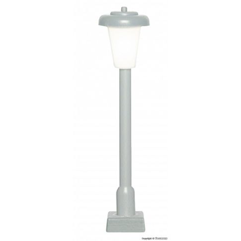 met passie voor modelspoor en grote voorraad - Viessmann H0 Dubbele lantaarnpaal modern met contactvoet, 2 LED wit 60801 kopen?